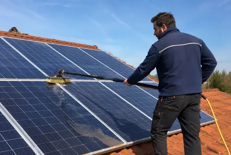 Nettoyage et entretien de panneaux solaires à Hontanx